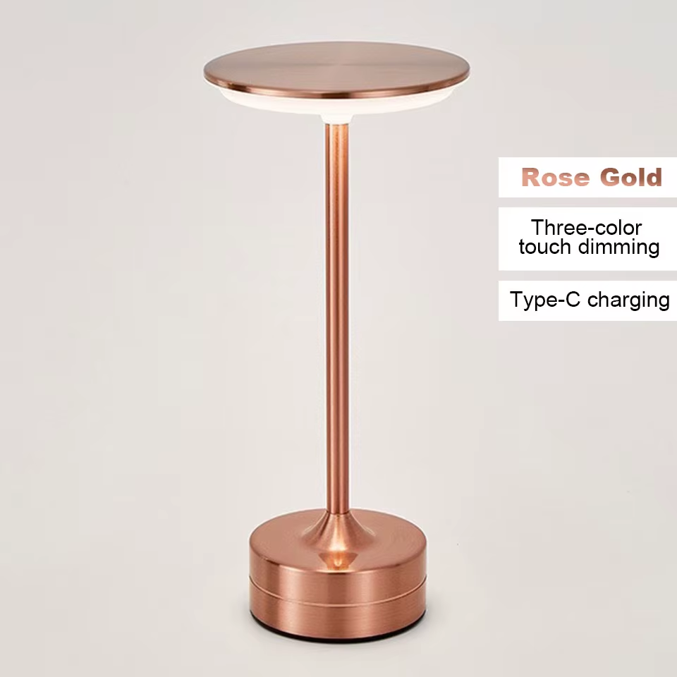 Thumbnail: LED Table Lamp Touch Sensor Night Light USB Rechargeable Portable Bedroom Night 