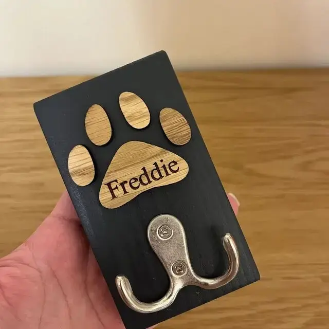 Thumbnail: Personalised Lead Hanger, Dog Lead Hanger, Dog Lead Hook
