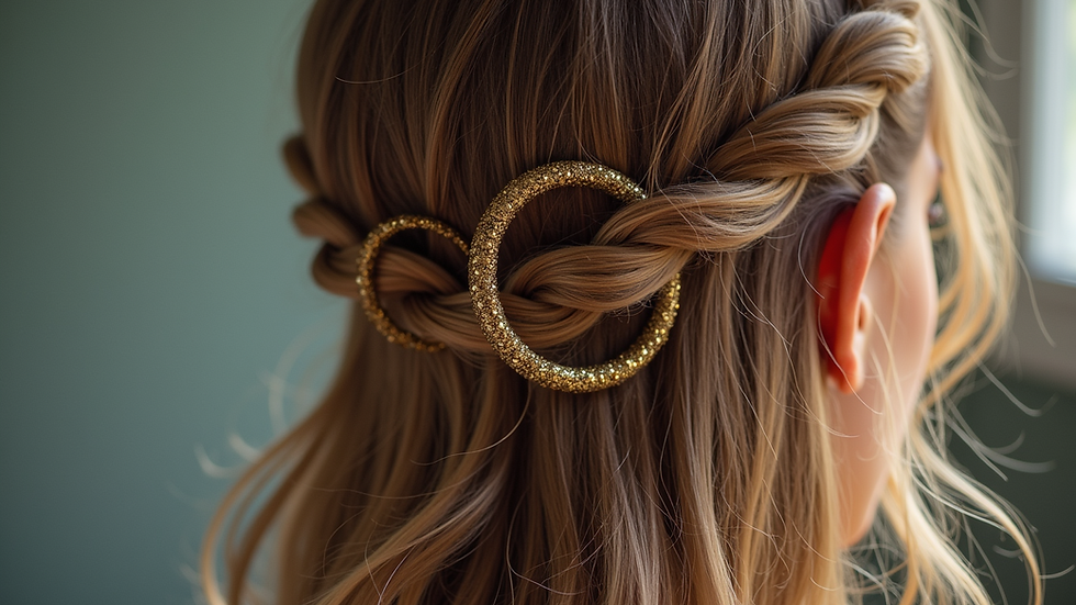 Creative Styling Ideas for Glitter Hair Hoops: Glitter Hair Styling Tips