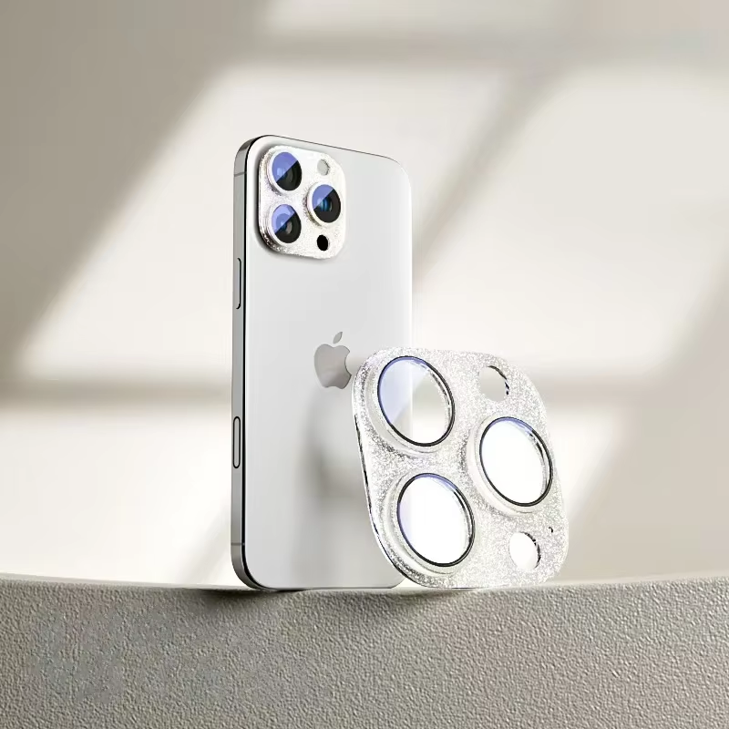 Thumbnail: Glitter Crater Series Camera Lens Protector for Iphone 16 15 14 Pro Max Camera C