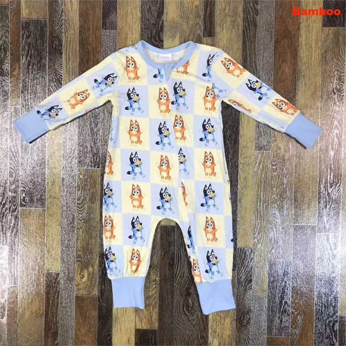 This is a Nightmare Bluey Bamboo Romper