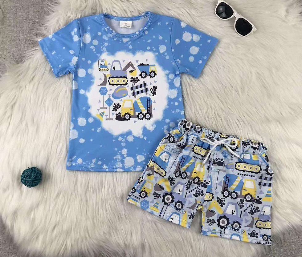 Trucks Summer Short Set