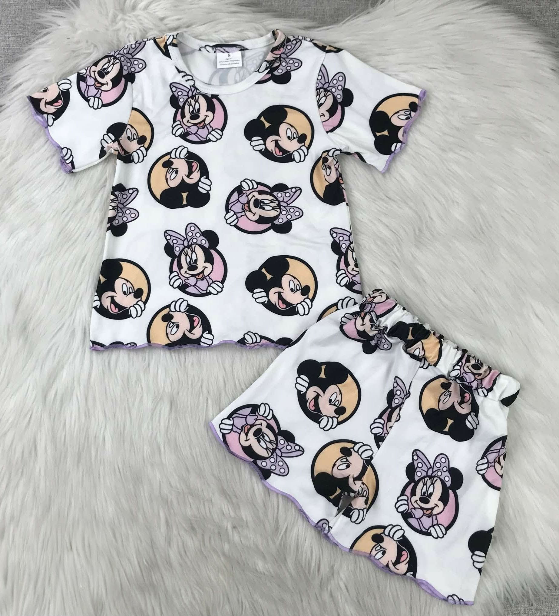 Mickey and Minnie Short Set