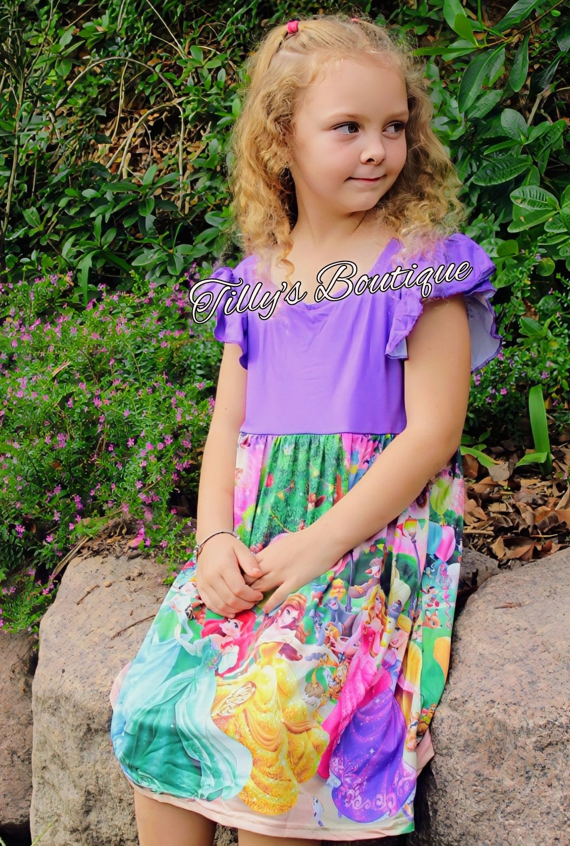 Princess Purple Bodice Summer Dress