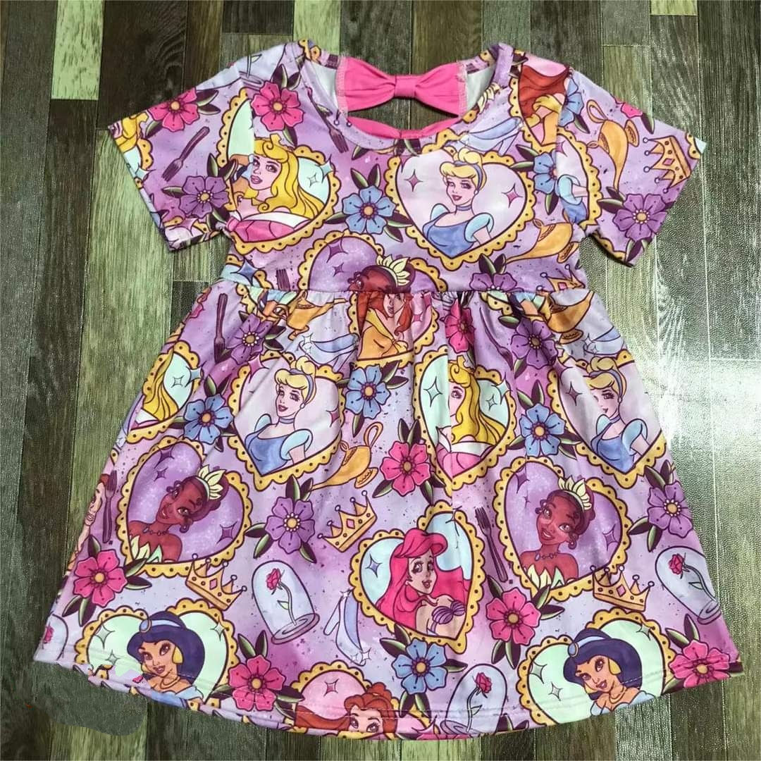 Princess Summer Bow Back Dress