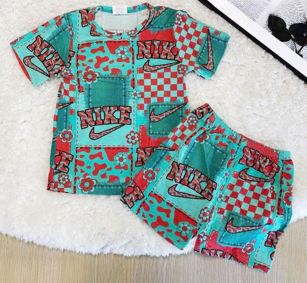 Nike Patchwork Short Set