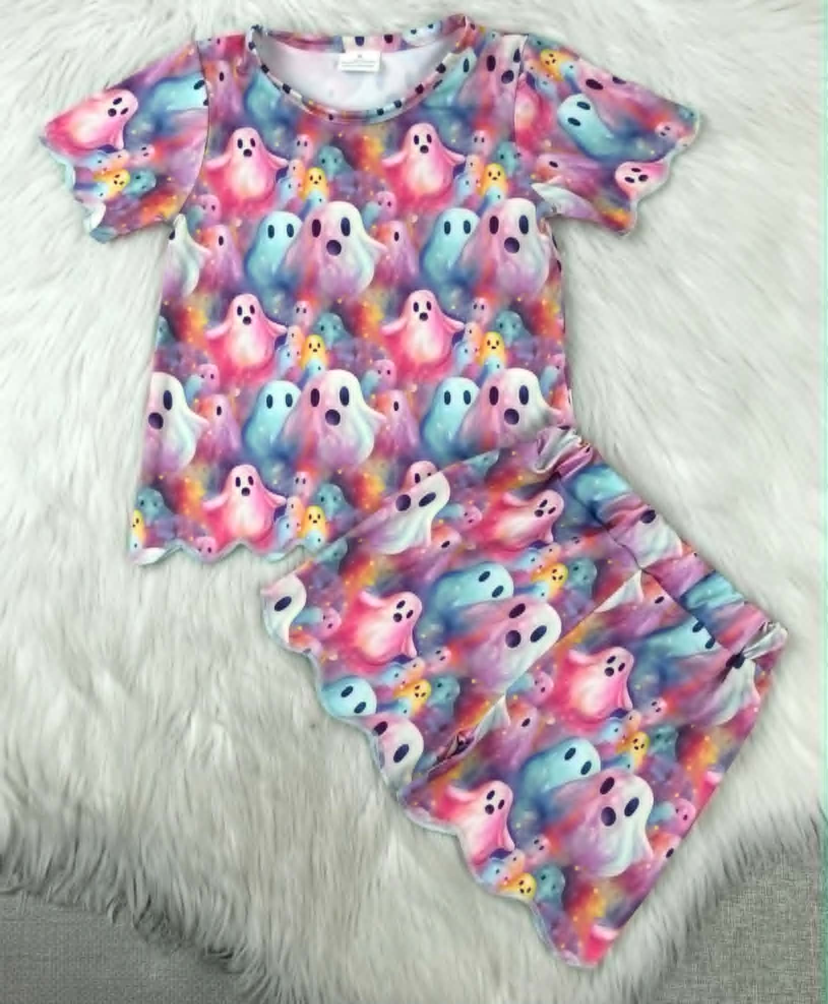 Ghost Print Short Set