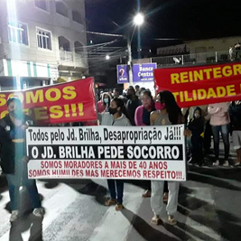 Em live representantes da associação do Jd Brilha marcam nova manifestação para quinta feira dia 27