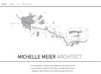 architect portfolio website template wix