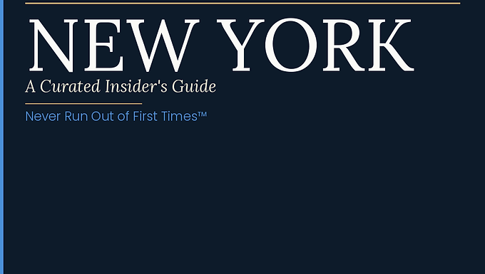 The only NYC guide you need — neighborhoods, hotels, food, itineraries.