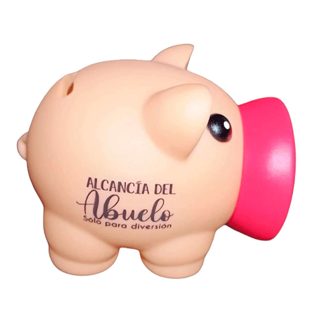 Alcancía cerdito marranito para la abuela