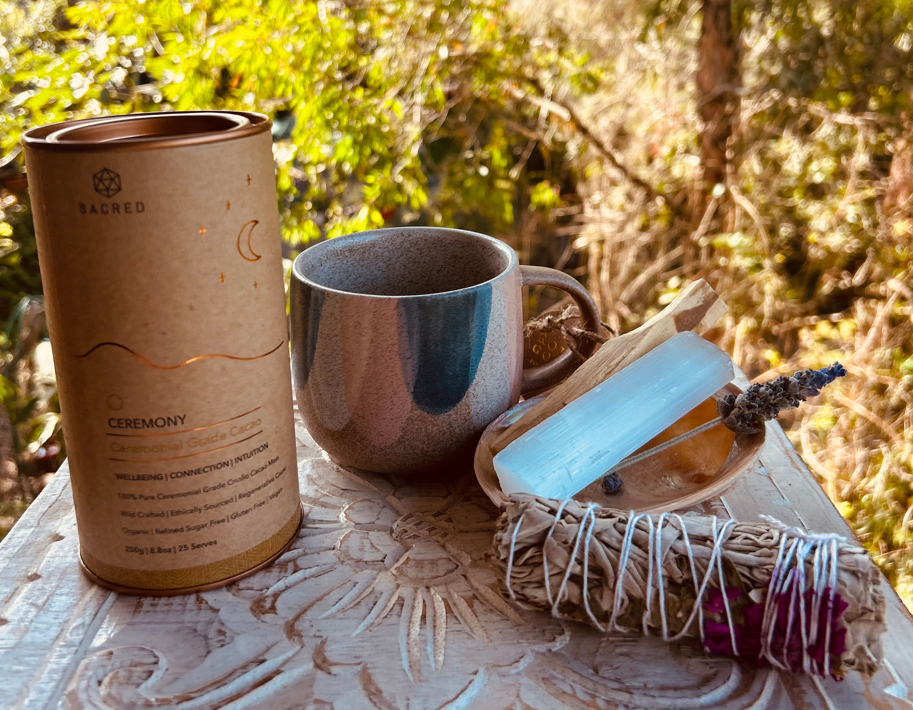 Ceremonial Cacao & Dream Catcher Mug Ritual Bundle