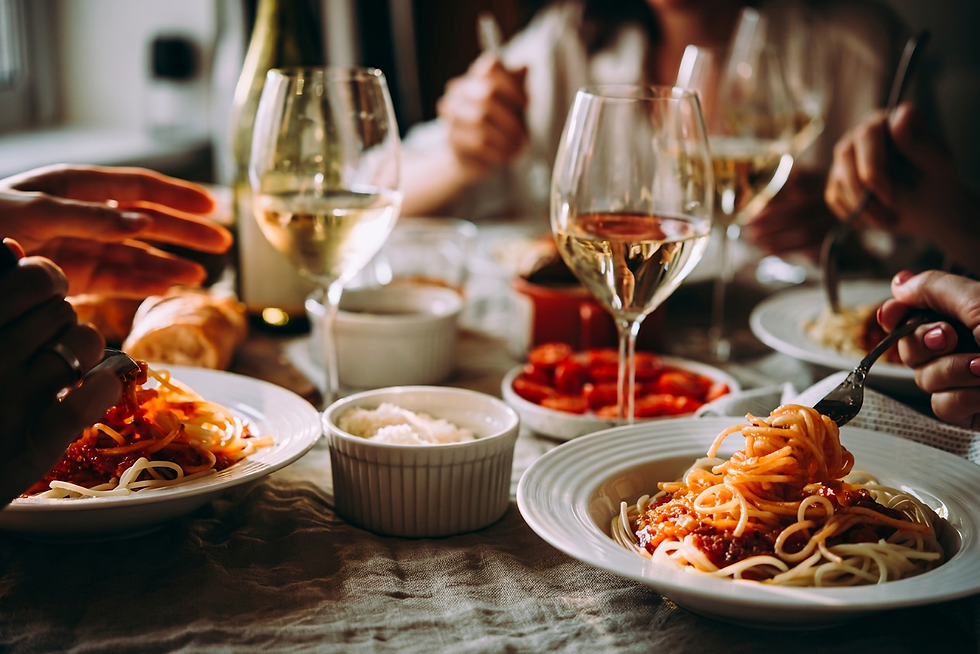 Abendessen mit Freunden