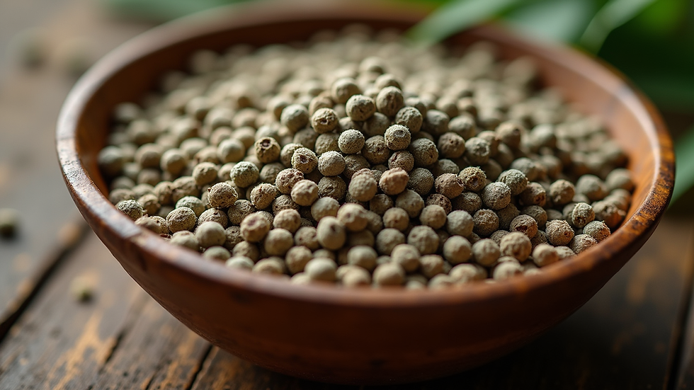 High angle view of cannabis seeds in a wooden bowl ready for planting