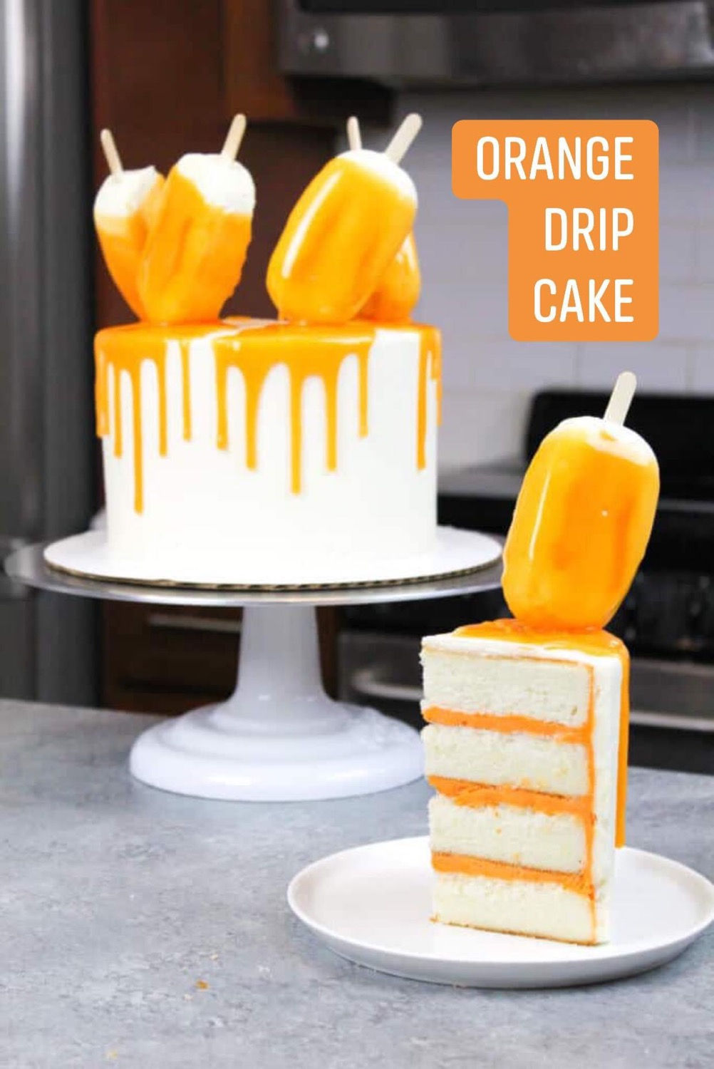Orange Drip Cake - Male Pollen