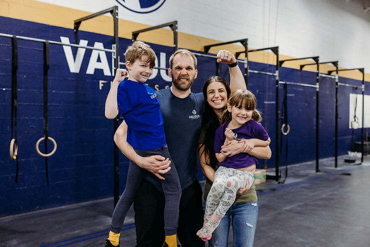 image of gym owner and family at Validus Fitness