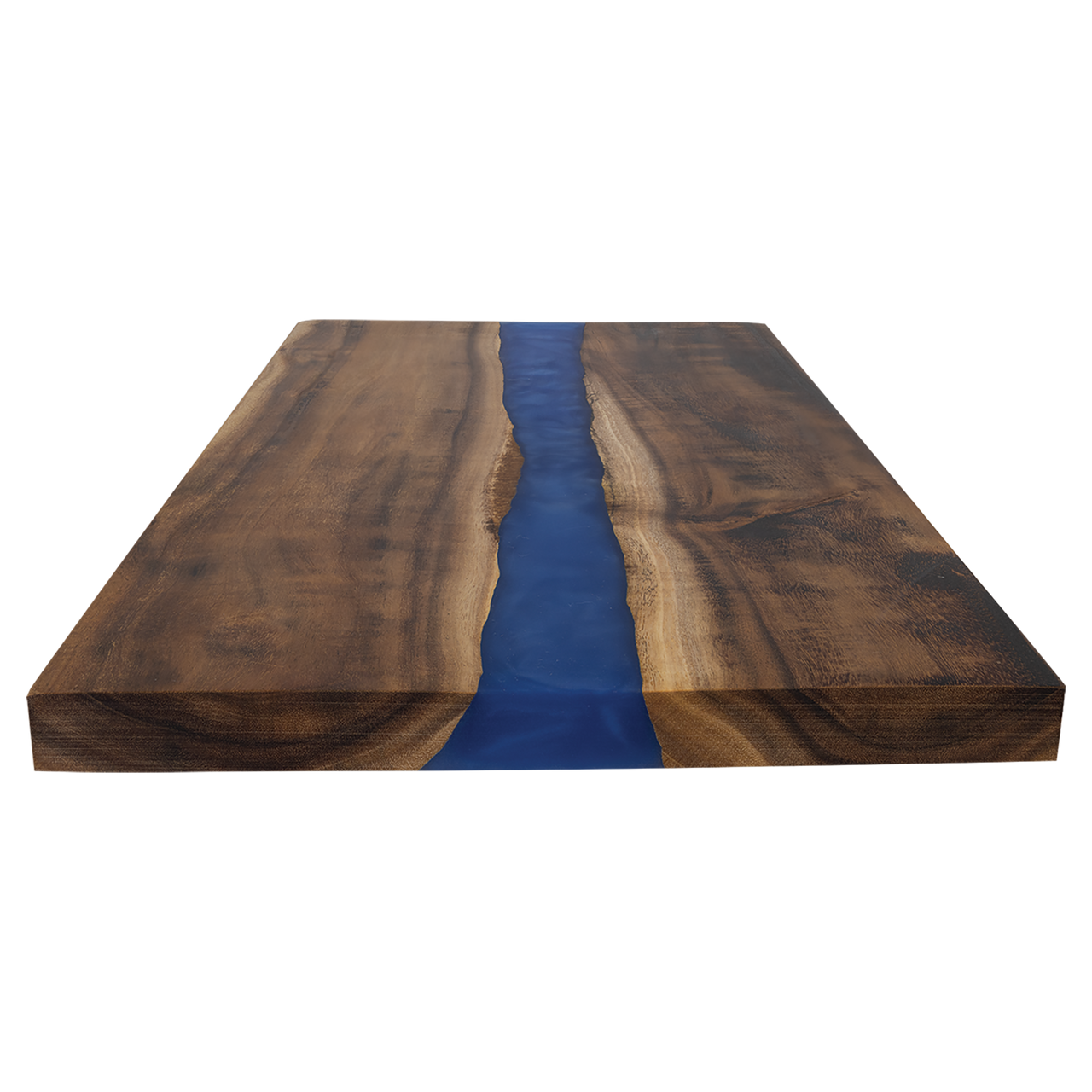 18"x 9" Acacia with Blue Pearl Resin Serving Board