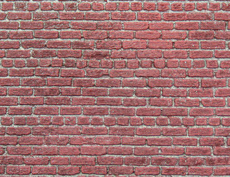 S Scale - Aged American Brick 12" X 4" X 1/8" Basswood Sheet