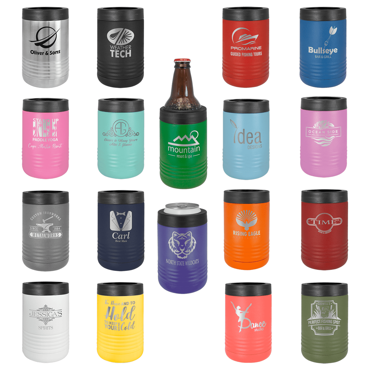 Polar Camel Green Stainless Steel Vacuum Insulated Beverage Holder
