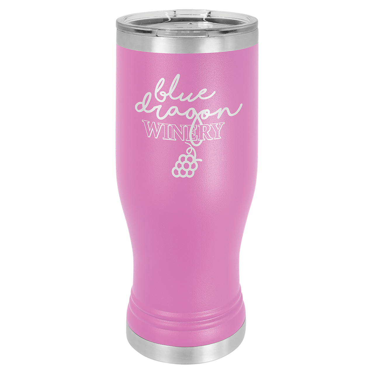 Light Purple 20 oz. Polar Camel Pilsner w/Clear Lid