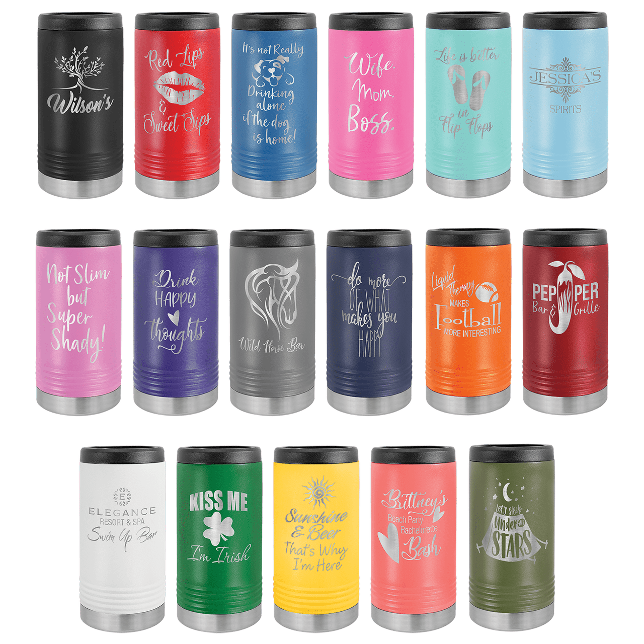 Polar Camel Purple Slim Beverage Holder
