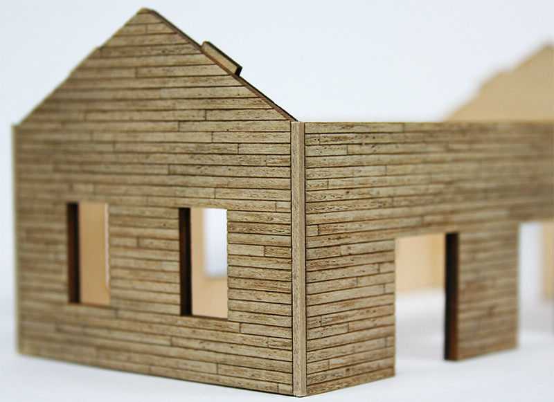 O Scale - 6" Wood Siding 12" X 4" X 1/16" Basswood Sheet
