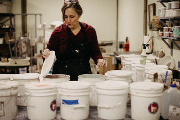 Dipping glazes for finishing pots