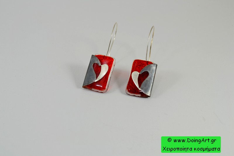 Μικρογραφία: Χειροποίητα Σκουλαρίκια "Fused Glass"
