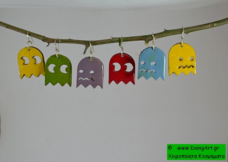 Μικρογραφία: Σκουλαρίκια "Pacman"