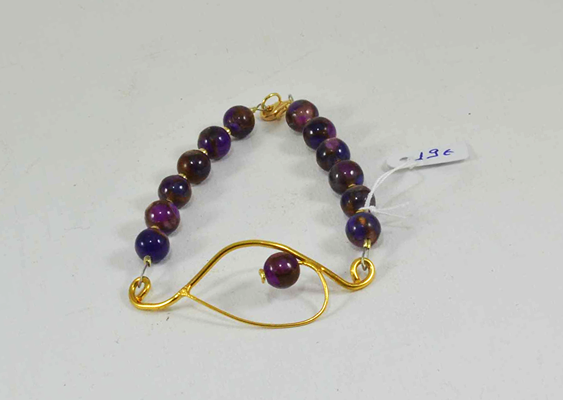 Βραχιόλι "Μάτι" με βροχόπετρα