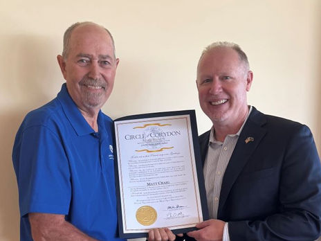 May honors NSA Crane advocate Matt Craig with Circle of Corydon Award