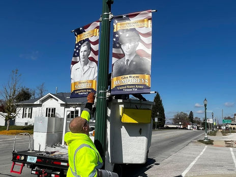 Orleans Hometown Heroes Banners Installed Along Maple Street