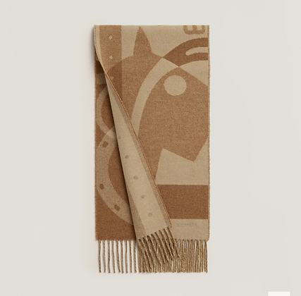 Ready Steady Go scarf Kraft Chiné