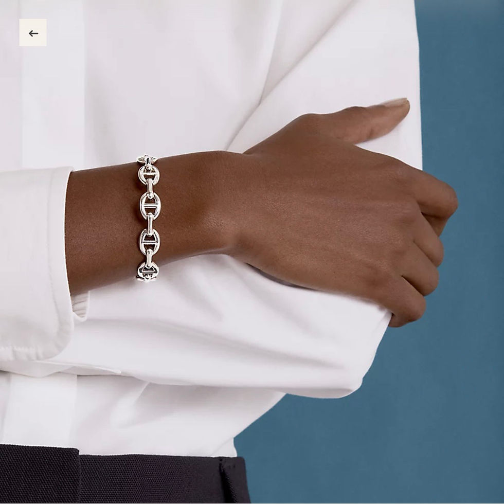 Thumbnail: Chaine d'ancre Enchainee bracelet SH size 15.8cm