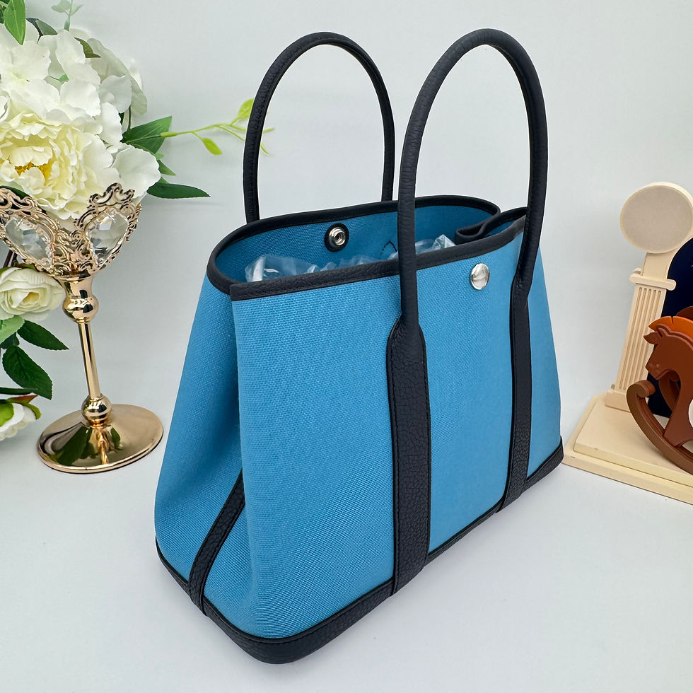 Thumbnail: Garden party 30 Canvas bleu jean/bleu indigo