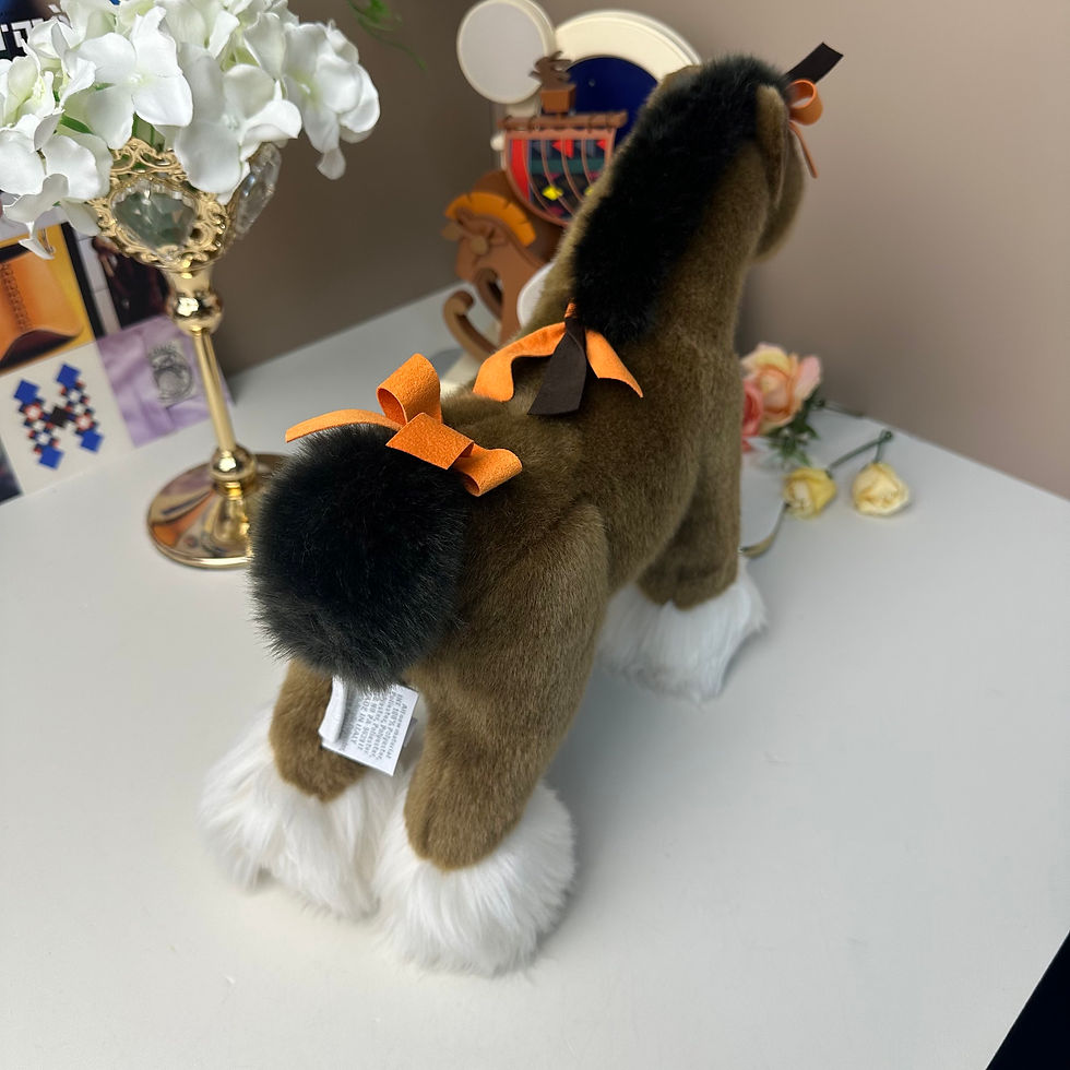 Thumbnail: Cheval Hermy plush , Height: 28 cm