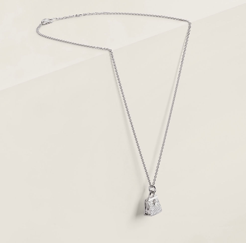 Thumbnail: Amulettes Kelly pendant white gold