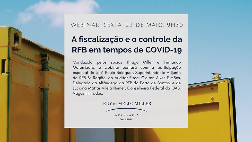 A fiscalização e o controle da RFB em tempos de COVID-19
