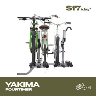 Bike hire, rental bike carrier, hire bike rack, Yakima Bike Racks, Roof rack hire, camping hire Melbourne, Melbourne rooftop tents
