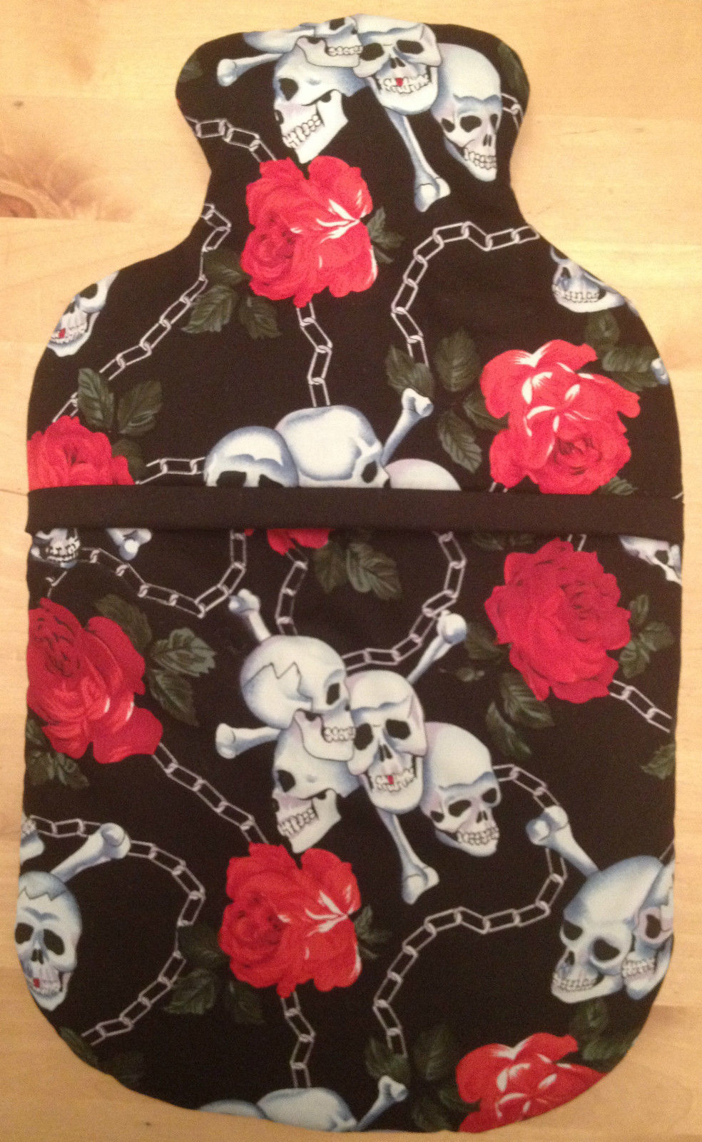 Skulls and Roses Hot Water Bottle Cover