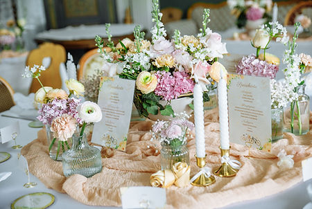 La cucina Tischdeko für Hochzeiten
