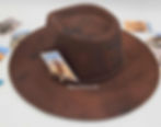 Thumbnail: Whiskey Bent Hand Burned Fedora Side Cards
