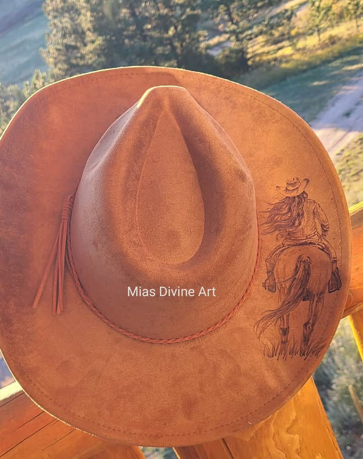 Thumbnail: Girl and horse Design Hat Top