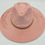Thumbnail: White Background Custom Hat Pretty in Pink Sunflower Flat Brim  Front