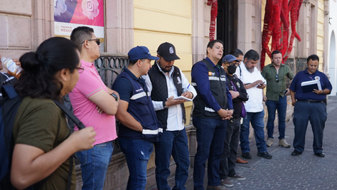 AVANZAN PREPARATIVOS DE MONTAJE DEL CORREDOR CULTURAL CARRANZA