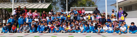 NIÑAS Y NIÑOS RECIBEN EN SUS ESCUELAS LA VISITA DE LOS BOMBEROS MUNICIPALES