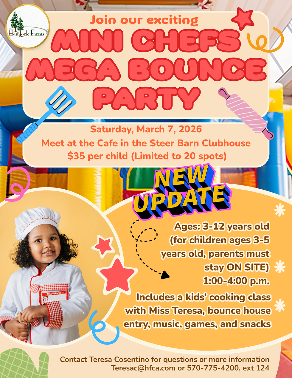 Mini Chefs Mega Bounce Party