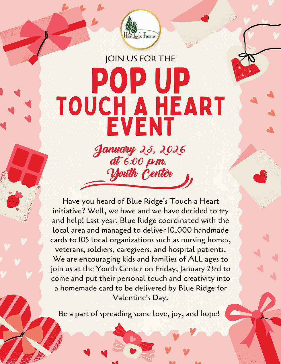 Pop Up Touch A Heart Event