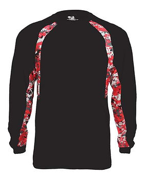 Digital Camo Hook Long Sleeve T-Shirt