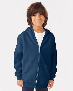 EcoSmart® Youth Full-Zip Hooded Sweatshirt